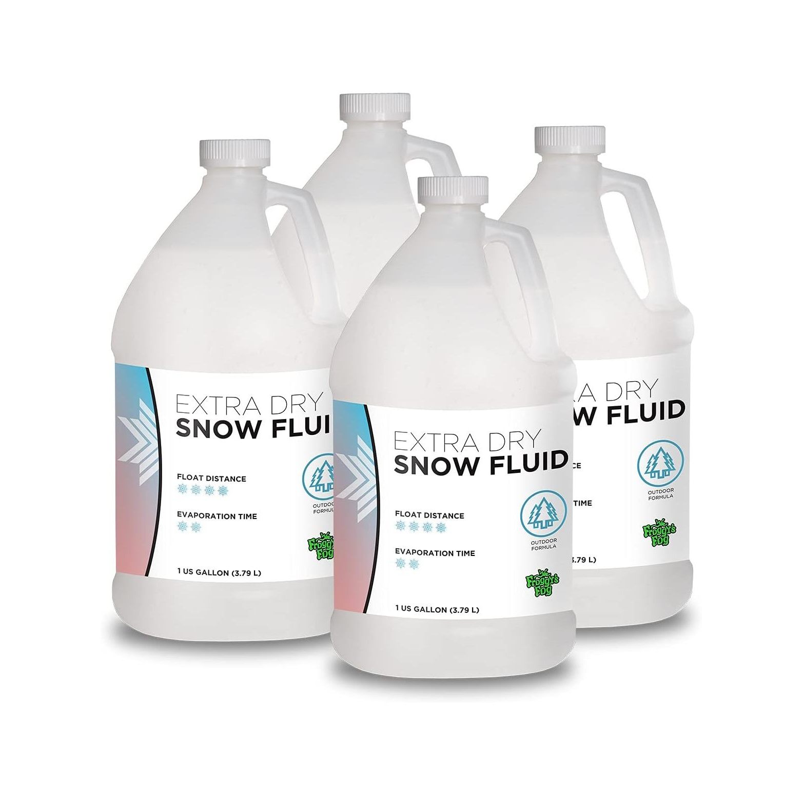 Froggys Flakes 4 Gallon Case Snow Machine Juice Fluid Extra Dry