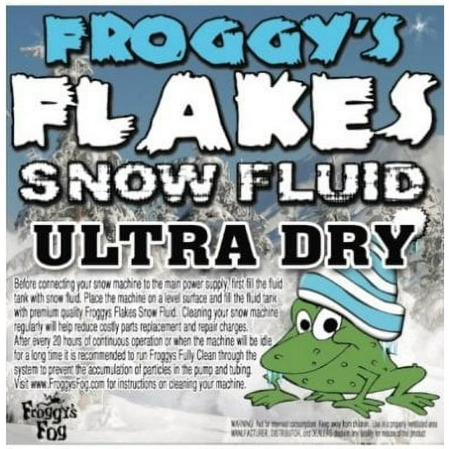 Froggys Flakes 4 Gallon Case Snow Machine Juice Fluid Ultra Dry