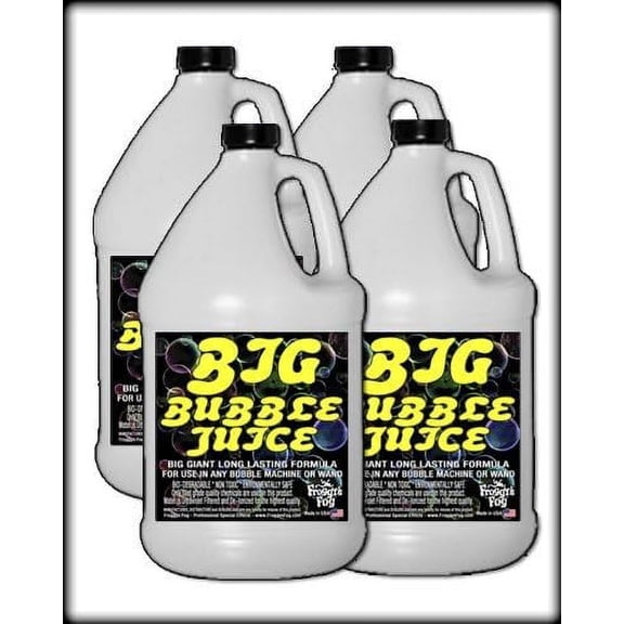 Froggys Fog - 4 Gal - Big Bubble Juice - Enormous, Long-Lasting Bubble Fluid$$Sound & Recording