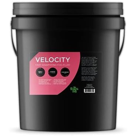Froggys Fog - 5 Gallon Pail - Velocity - Fast Dissipating Fog Machine Fluid for Stage, Studio, and Photography$$Sound & Recording