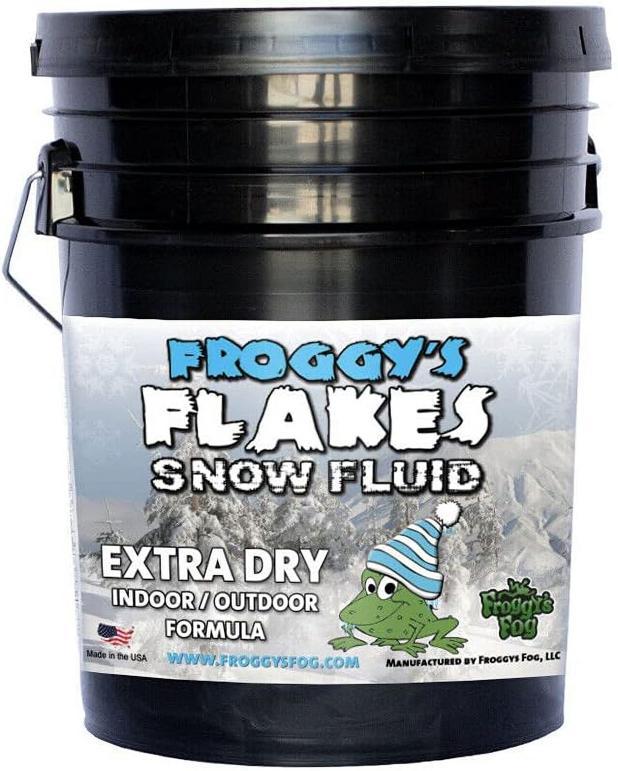 Froggys Fog Extra Dry Snow Fluid 5 Gallon Pail