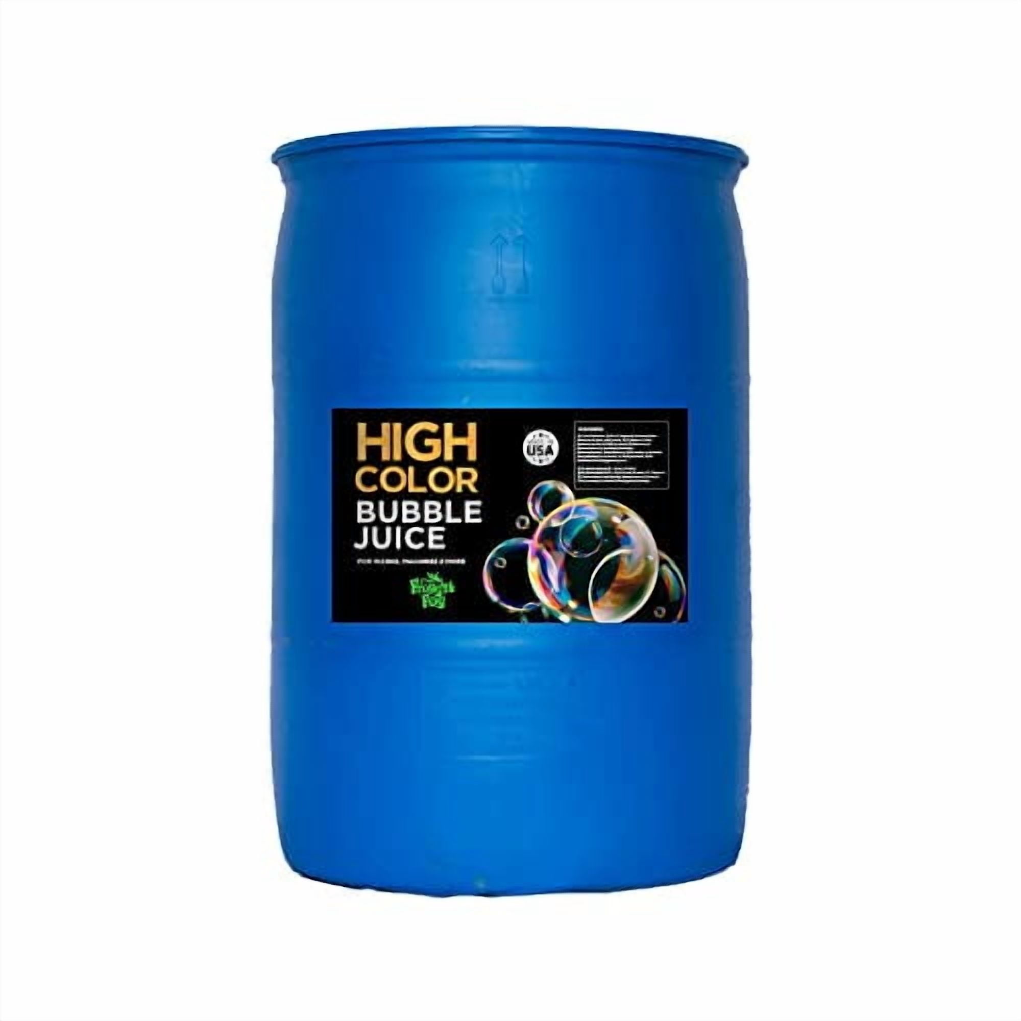 Froggys Fog - High Color Bubble Juice - Strong, Long-Lasting, Iridescent, Brilliant for All Bubble Machines and Bubblers - 55 Gallon Drum