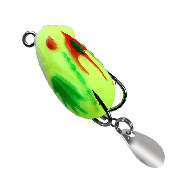 Frogs Baits PVC Lures for Freshwater Fishing 3cm 3.2g Ray Frogs Crankbait with Double Hook & Blade