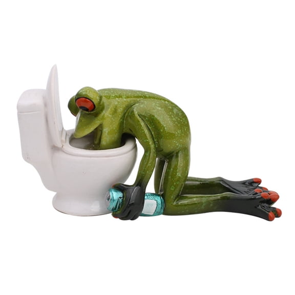 Frogs Figurine Garden Statue Outdoor Decoration Resin Sculptures Ornament for Yard Lawns Outside Backyard Decors