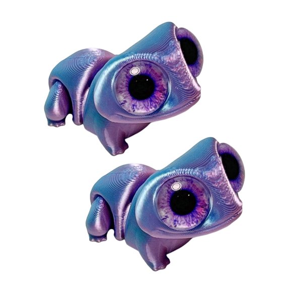 Frogs Figurine With Big Eye Miniature Decoration Joints Movable Figure