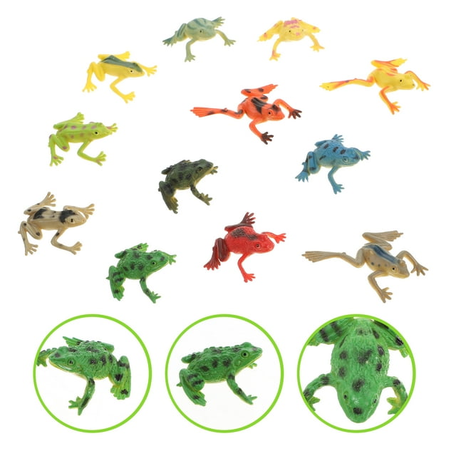 Frogs Frogs Rubberfor Frogkids Figurines Kids Party Birthday Reptile ...