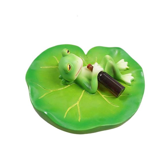 Frogs Garden Statue Child Friendly Resin Craft For Backyard Pond Water Feature Floating Statue