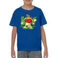 thumbnail image 1 of Frogs On Mushroom T-Shirt Juniors -Image by Shutterstock,  x-Large, 1 of 4