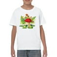thumbnail image 1 of Frogs On Mushroom T-Shirt Juniors -Image by Shutterstock,  x-Large, 1 of 4