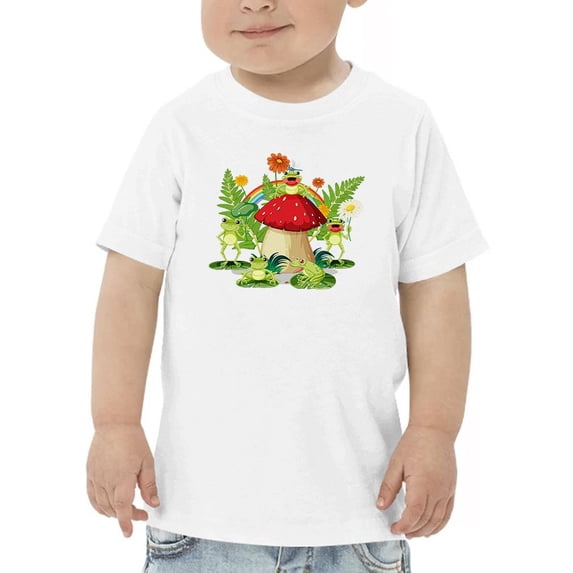 Frogs On Mushroom T-Shirt Toddler -Image by Shutterstock, 2 Toddler