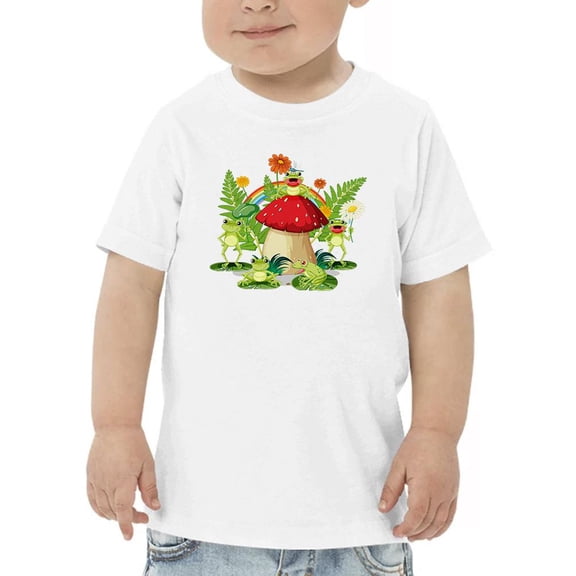 Frogs On Mushroom T-Shirt Toddler -Image by Shutterstock,  4 Toddler