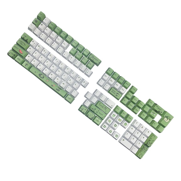 Frogs Pattern Korean Keycaps for Switches Mechanical Keyboard ,OEM Height for Typists and Gamers