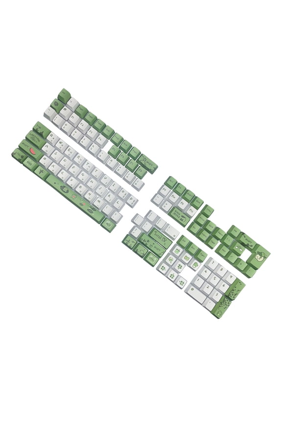 Frogs Pattern Korean Keycaps for Switches Mechanical Keyboard ,OEM Height for Typists and Gamers