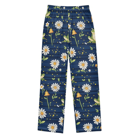 Frogs Pattern Pajama Pants Soft Lightweight Lounge Pants Bottoms Sleep Pants Warm Comfy