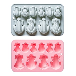 Frogs Shape Chocolate Molds Silicone 10 Slot Food Grade Silicone Mould for Candy Making Home Baking Supplies