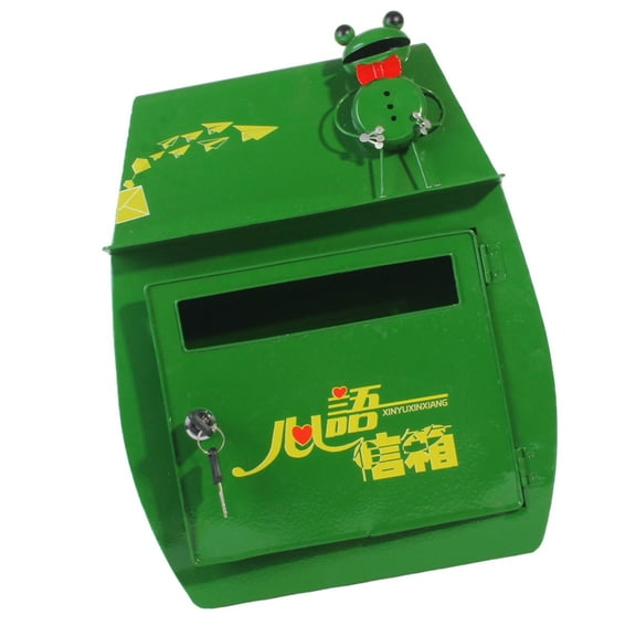 Frogs Shape Outdoor Mail Container Recyclable Paint Coated Metal Box
