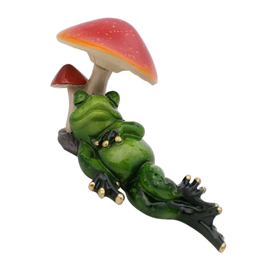AOOOWER Frogs Figurine Statue Funny Frogs Sculpture Personalizeds Animal Collectible