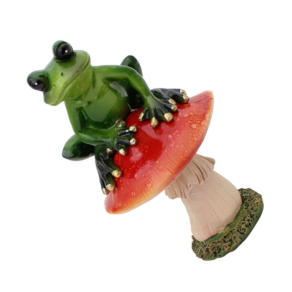 AOOOWER Frogs Figurine Statue Funny Frogs Sculpture Personalizeds Animal Collectible