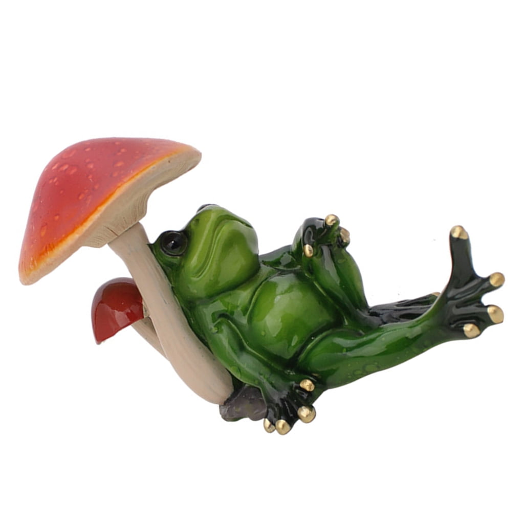 AOOOWER Frogs Figurine Statue Funny Frogs Sculpture Personalizeds Animal Collectible