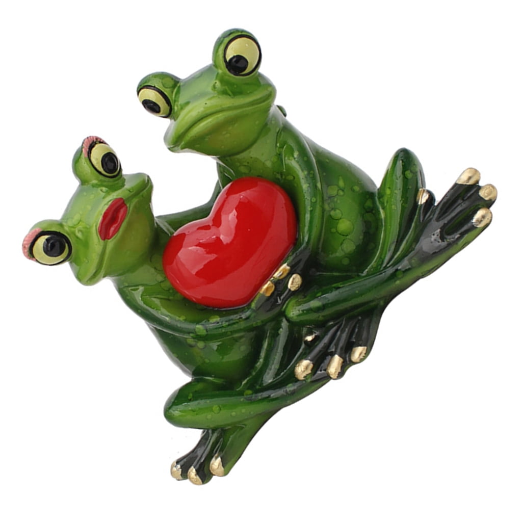 AOOOWER Frogs Figurine Statue Funny Frogs Sculpture Personalizeds Animal Collectible