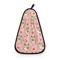 thumbnail image 1 of Frogs Wings Hearts Pattern Hand Towel Quick Drying Home Storage Kitchen Towel Hooks Dish Cloths, 1 of 6