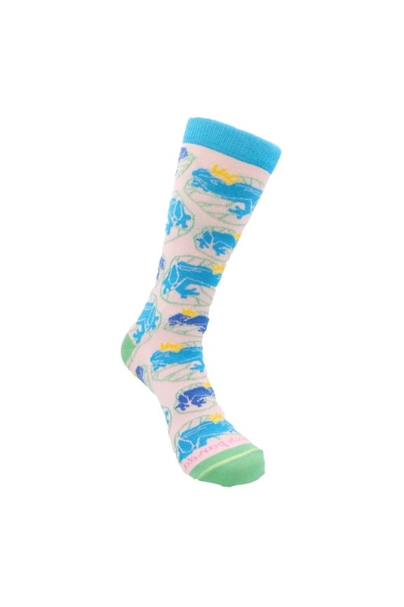 Frogs on a Lily Pad Socks (Frog Prince Fairy Tale) from the Sock Panda