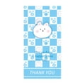 thumbnail image 1 of Frogued 1 Pack Sealing Stickers Self-adhesive Gift Wrapping Rectangle Cute Animals Bear Thank You Labels Stickers for Party (Blue), 1 of 13