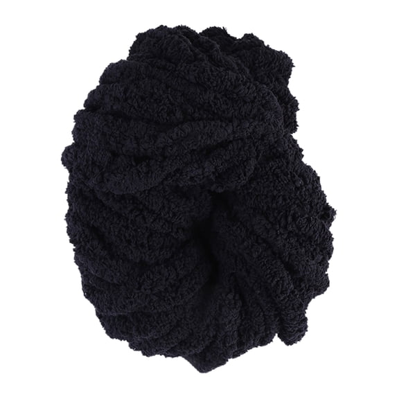 Frogued 1 Roll Super Thick Crochet Thread Breathable Polyester Handmade Sewing Thread Group Clothing Accessories (Black)