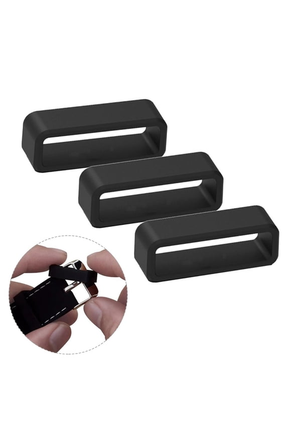 12-30mm Silicone Replacement Elastic Wrist Watch Strap Band Loop Ring Accessory (26mm,5 pcs)