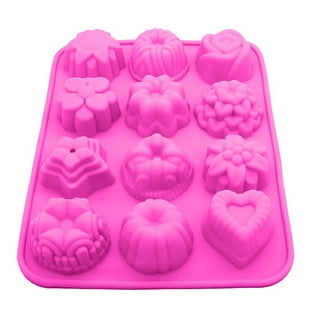 2pcs Flower Molds Silicone Gardenia Plumeria Flower Chocolate Silicone  Molds For Cake Tools 3D Fondant Chocolate Molds Cupcake Soap Jelly Candy