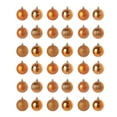 thumbnail image 1 of Frogued 36Pcs 6cm Xmas Ball Electroplating Christmas Tree Decoration Plastic Hanging Christmas Ball Ornaments for Party (Orange), 1 of 13