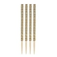 thumbnail image 1 of Frogued 4Pcs Apples Stick Xmas Theme Shiny Decorative Wooden Bling Candy Apples Fruit Bamboo Sticks Festival Supplies (Golden), 1 of 13