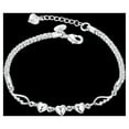 thumbnail image 1 of Frogued Adjustable Bracelet 925 Sterling Silver Luxury Bracelet Love Heart Charm Chain Bracelet Female Jewelry Cuff Bangle Fashion Jewelry Accessory, 1 of 9