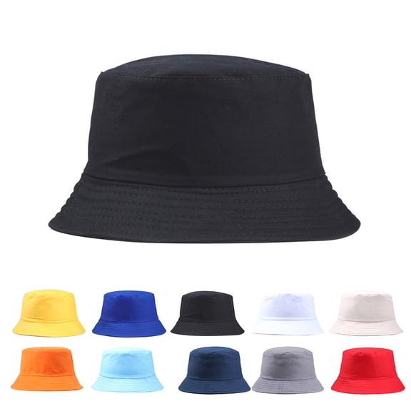 Frogued Bucket Hat Wide Brim Sun Protection Casual Style Fisherman Sun Hat Outdoor Men Women Bucket Cap for Vacation