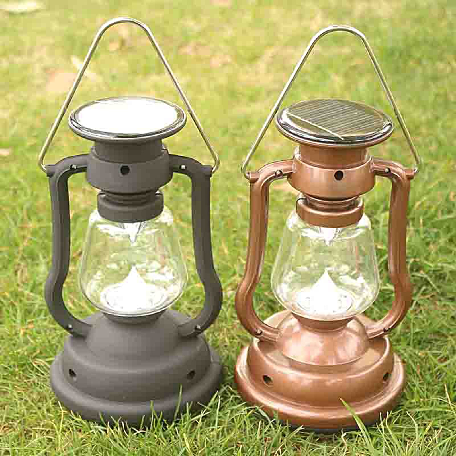 Tresda Camping Lantern Rechargeable, 370LM Dimmable LED Vintage Battery  Powered Lanterns, Waterproof LED Retro Camping Lights for Camping, Power