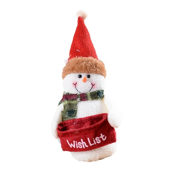Frogued Christmas Gnomes Adorable Colorfast Polyester Christmas Ornaments Figurine for Home (Snowman)