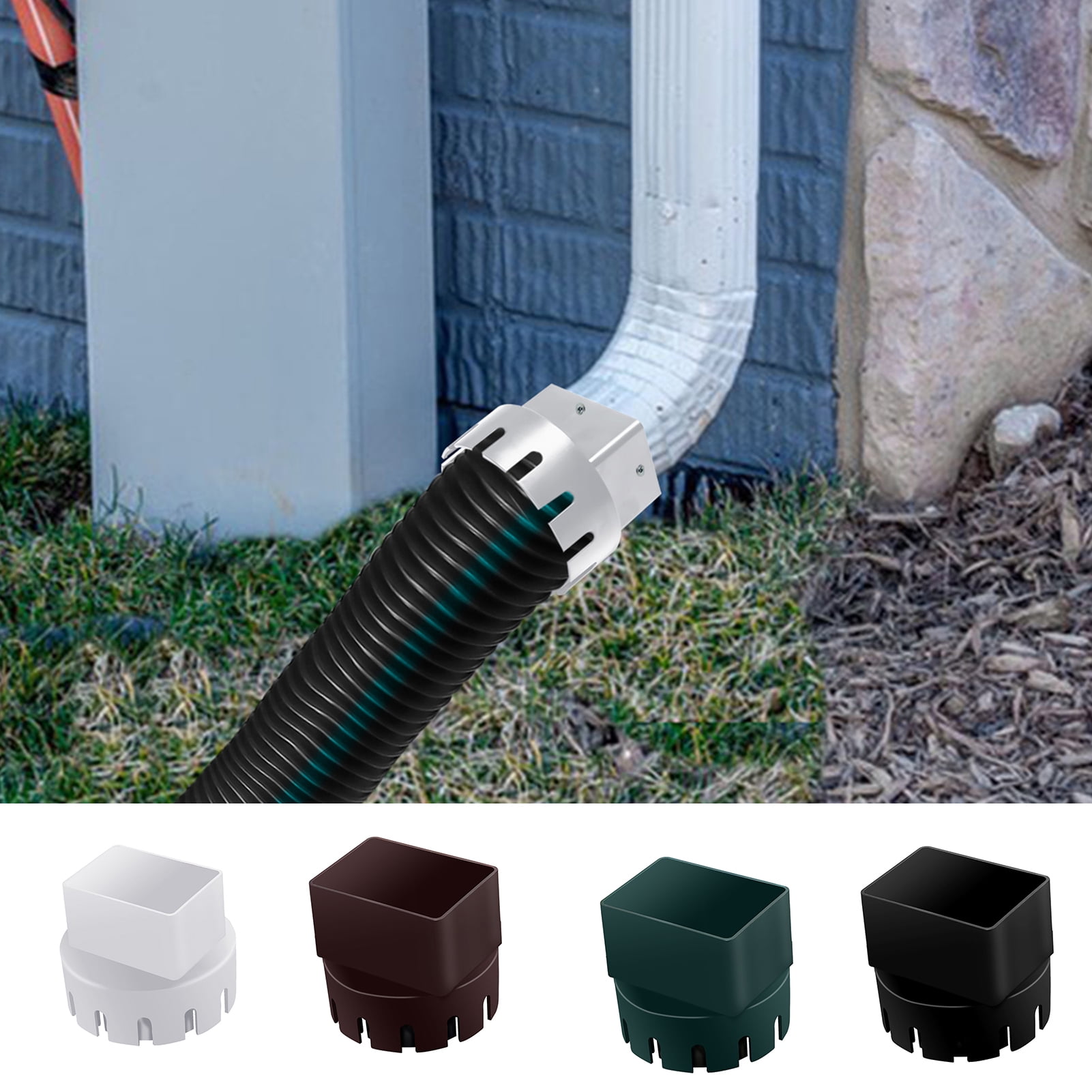Frogued Downspout Adapter Universal Easy Installation Improve Water
