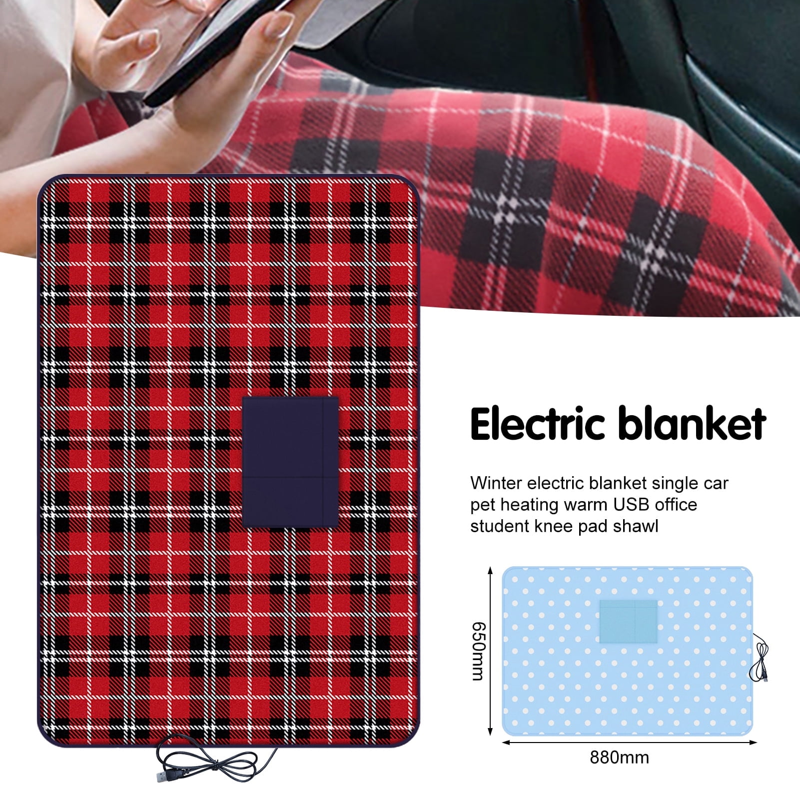Electric blanket with usb plug sale