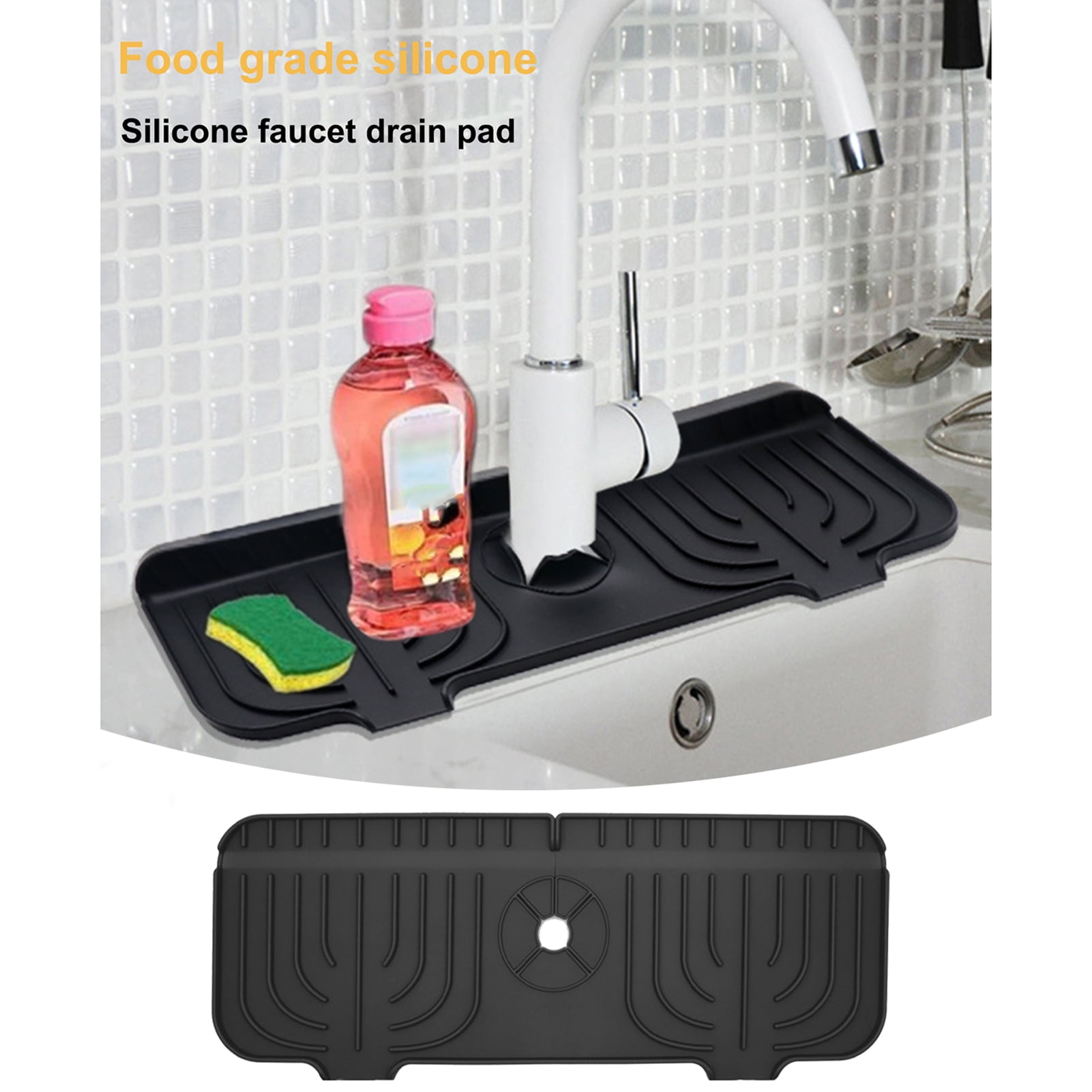 Frogued Faucet Mat Multipurpose Splashproof Foldable Reusable Space