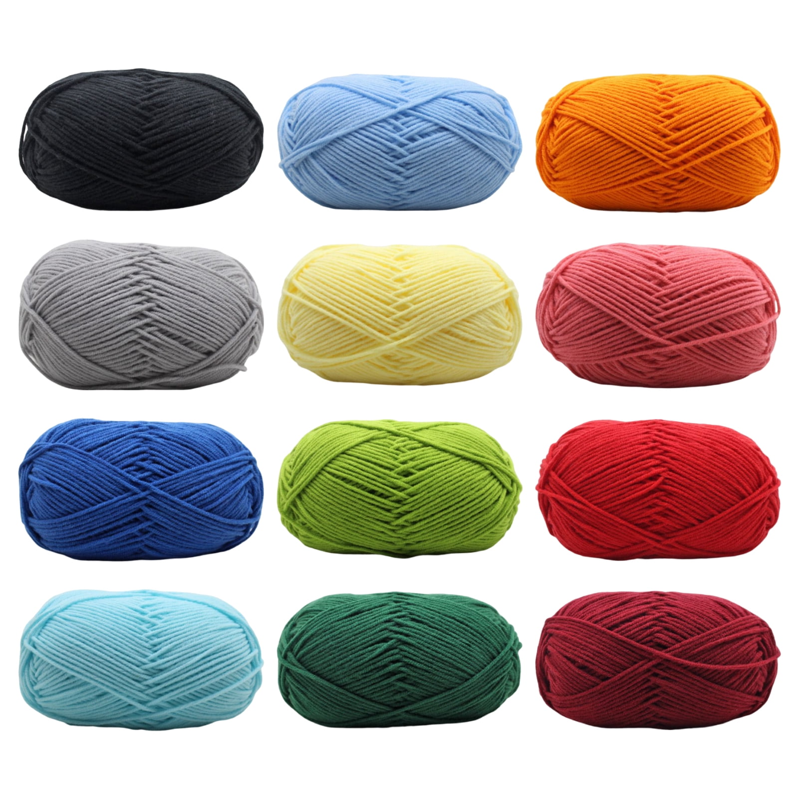 Wool Yarn for Knitting Soft Mohair Knit Long Wool Yarn DIY Scarf Crochet  Thread Supplies (with a Crochet)(Beige)