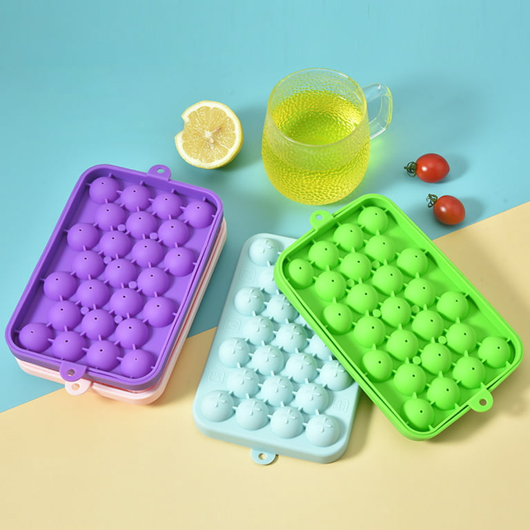 1pc Silicone Ice Cube Tray For Homemade Baby Food, Ice Cubes, Mini Freezer,  Refrigerator, Ice Mold
