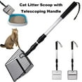 thumbnail image 1 of Frogued Metal Cat Litter Scoop Extendable Long Handle Cat Litter Sifter Shovel Large Pet Pooper Scooper Deep Shovel Litter Box Scooper (Black), 1 of 13