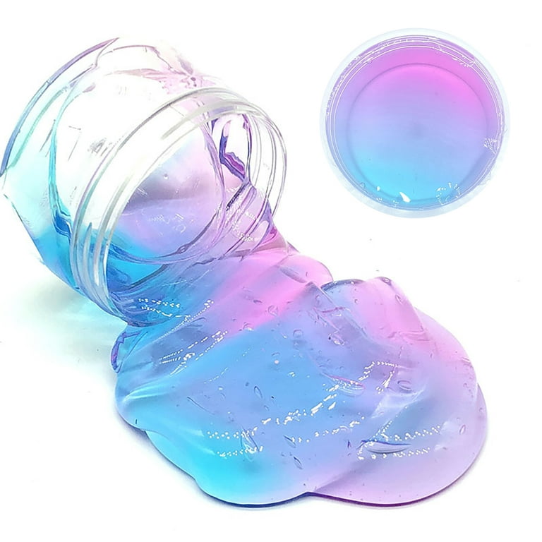 Frogued Multicolor Clear Crystal Slime Squishy Stretchy Clay