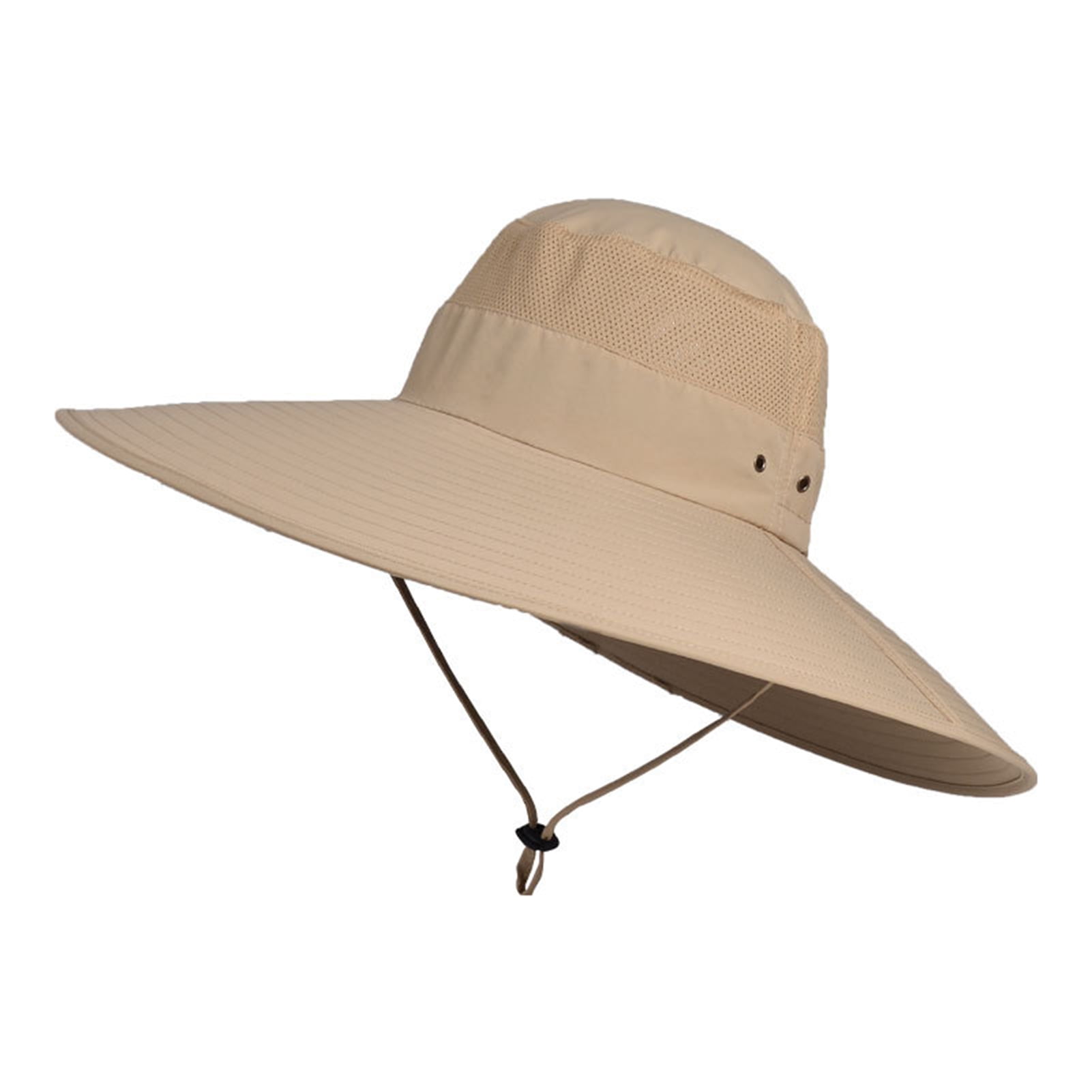 Frogued Outdoor Men Big Brim Sunhat Waterproof Fisherman Hat for Daily Wear  