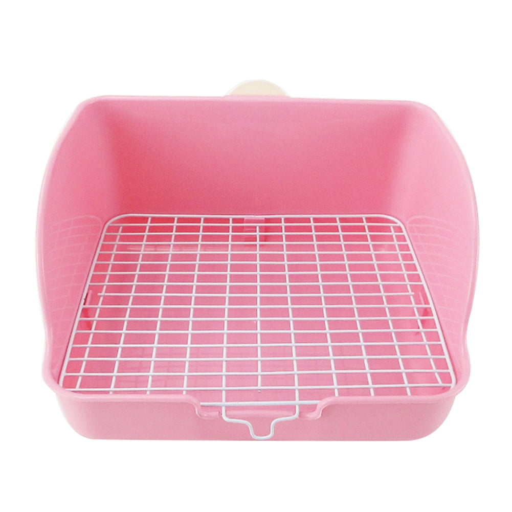 Small Pet Toilet Corner Litter Box - Training Pan For Rabbits, Guinea Pigs, Ferrets (16.4x11 Inches) - View #6