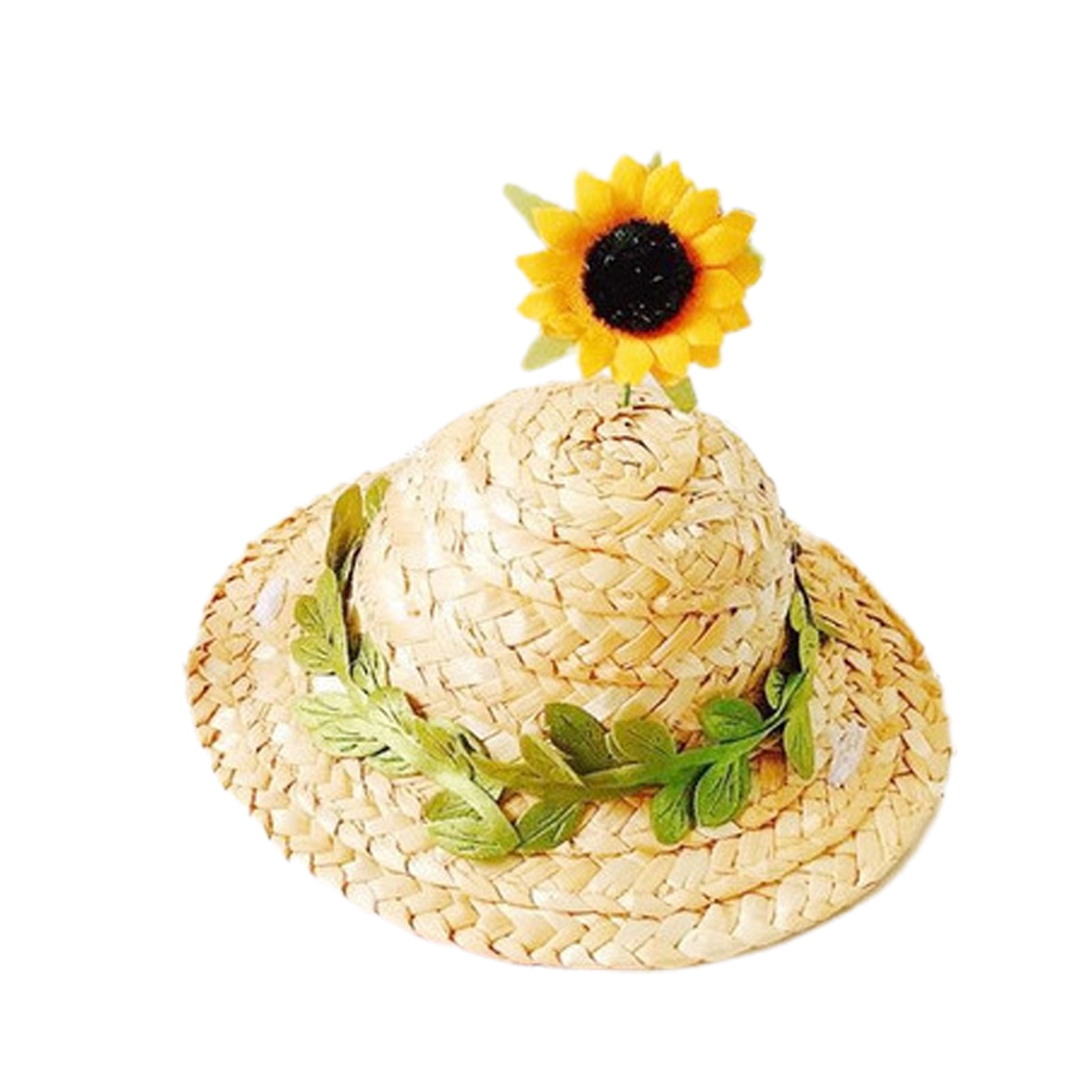 Sunflower Hat, Wide Brim Hat, Straw Hat, Flower Hat, Designer Hat