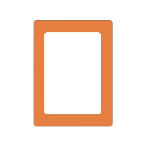 Frogued Photo Frame Anti-drop Magnetic Process Thin No Punch Self Viscosity DIY Home Decor Photo Wall Photo Wall Sticker Photo Studio Supply (Orange Single Layer,10Inch)