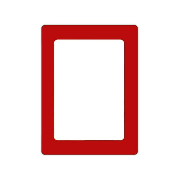 Frogued Photo Frame Anti-drop Magnetic Process Thin No Punch Self Viscosity DIY Home Decor Photo Wall Photo Wall Sticker Photo Studio Supply (Red Single Layer,5inch)