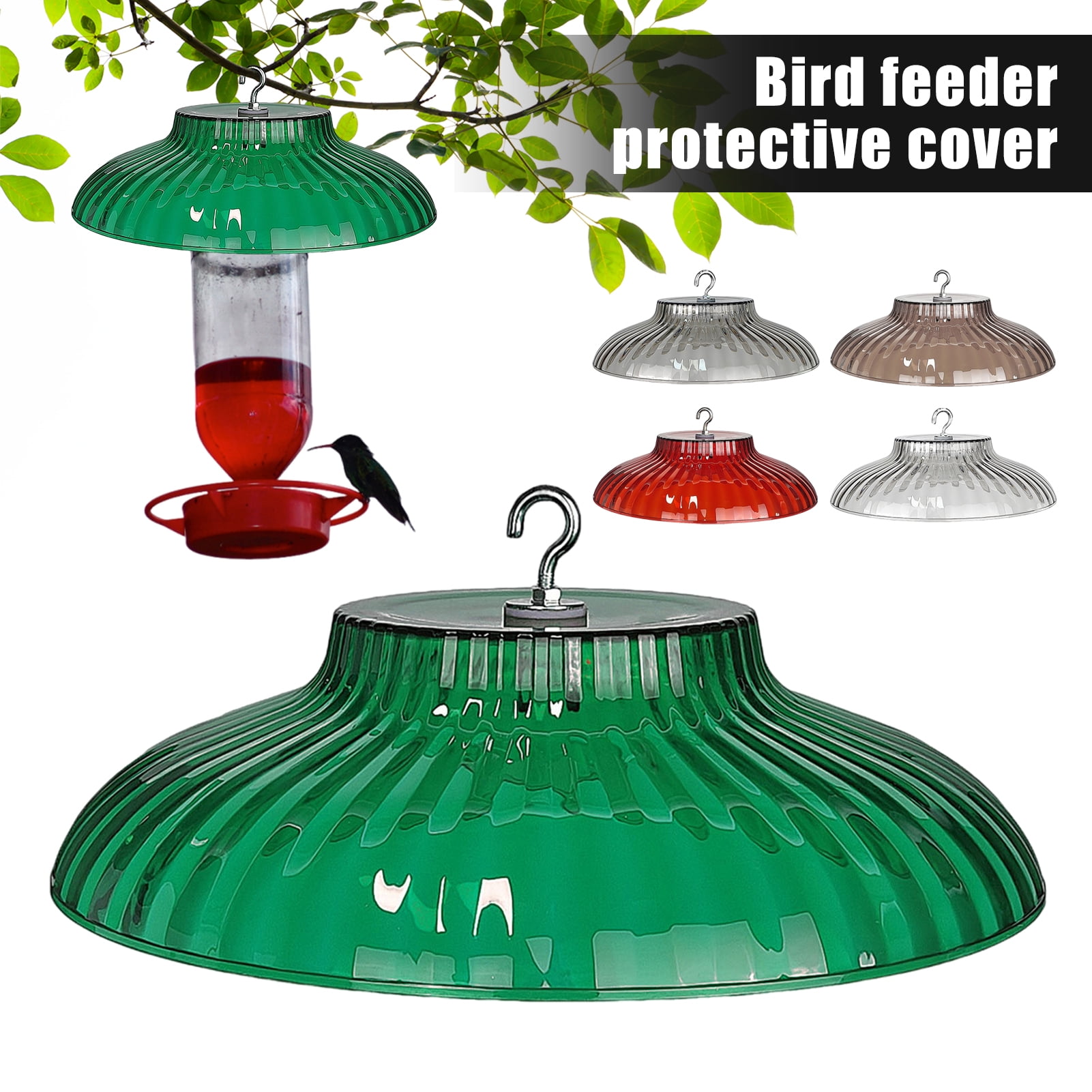 Frogued Plastic Protective Dome Cover for Hanging Birds Feeder ...