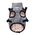 thumbnail image 1 of Frogued Puppy Outfit Coat Waterproof Windbreaker Fabric Jacket Winter Warm Pet Clothes (Grey,XL), 1 of 13